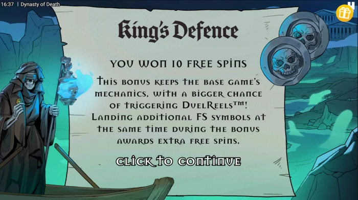 Dynasty of Death - paglulunsad ng King's Defence Free Spins